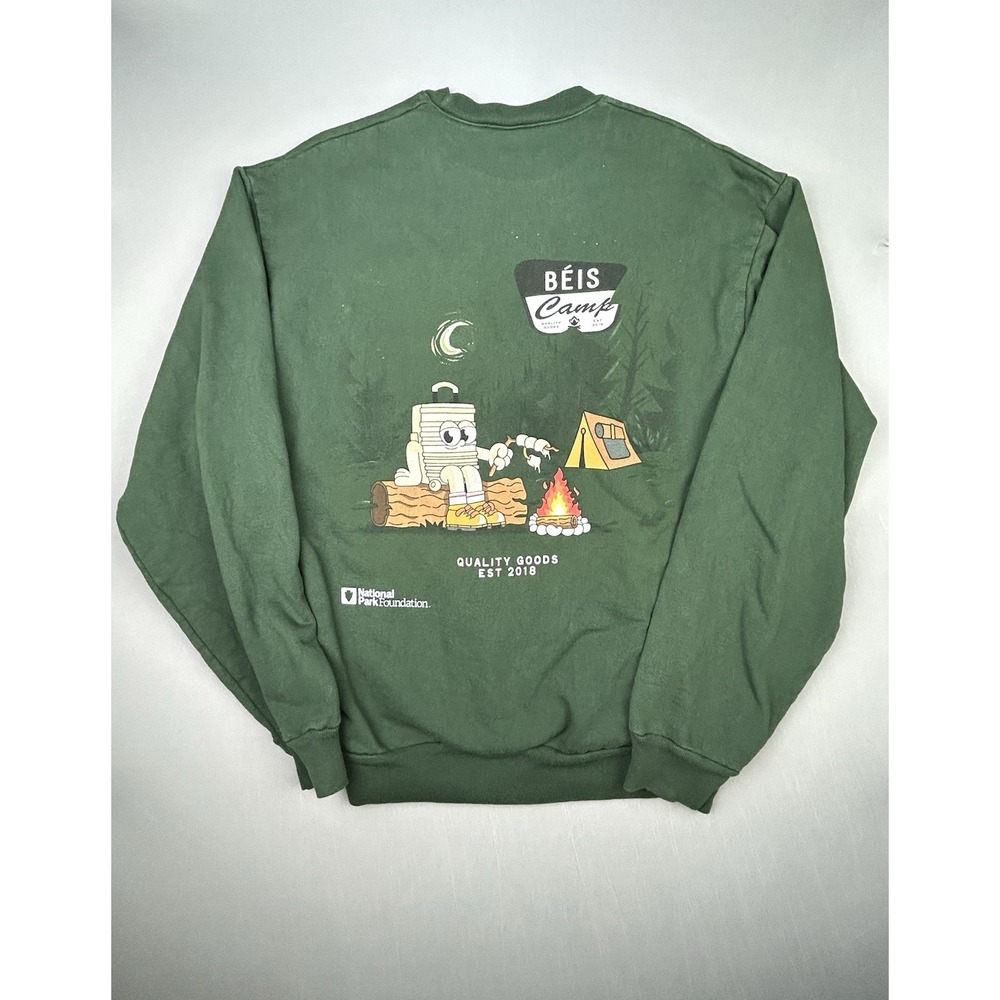 BEIS Camp Adult M National Park Foundation Pullover‎ Graphic Hiking Sweatshirt